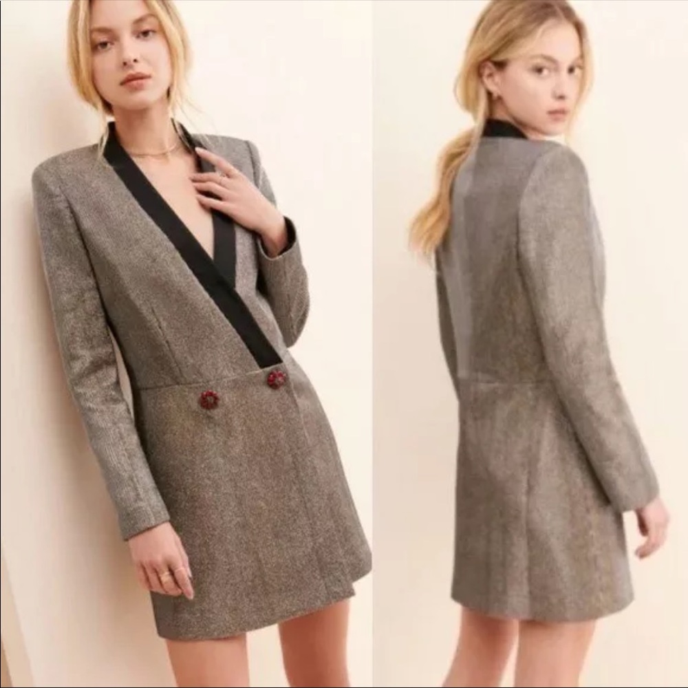 Bronx and banco gold blazer dress size small